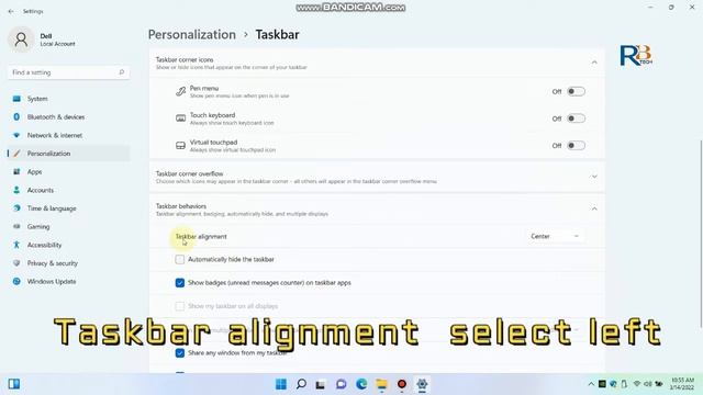 How to Move Start Button Menu Bar Left and Center Side In Windows 11 смотреть онлайн