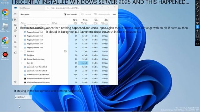 someone please help, i cannot even play Roblox in Windows Server 2025... смотреть онлайн