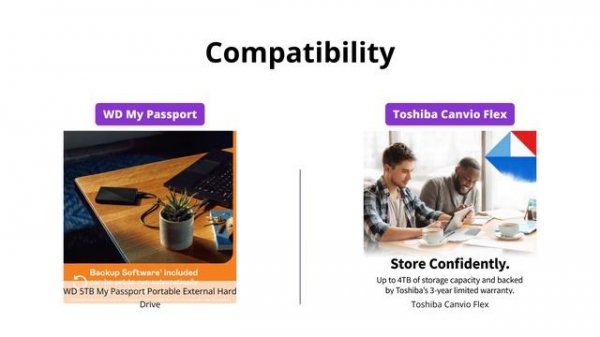 WD My Passport vs Toshiba Canvio Flex: Which is better for you?