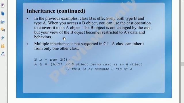 17 MTA 98 361 Understand Inheritance Conversion Casting part 2 and Interface смотреть онлайн