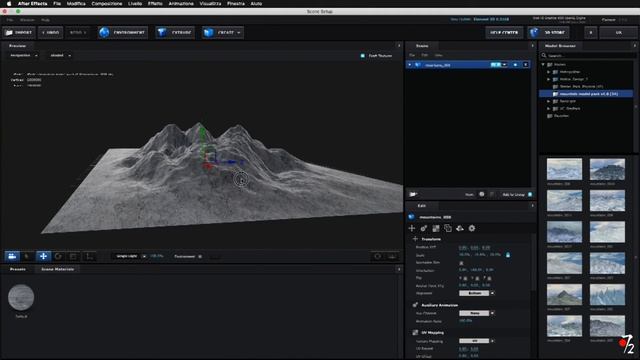 Adobe After Effects CC - Tutorial free Download Mountain Model per Element 3D MAC [ITA], Studio72 смотреть онлайн