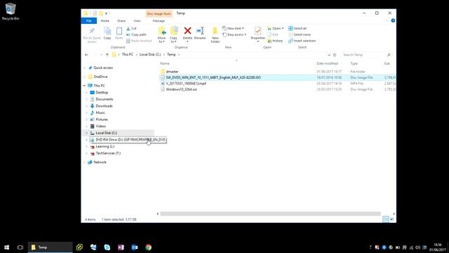 How To Burn ISO File To CD/DVD In Windows 7/8/10 смотреть онлайн