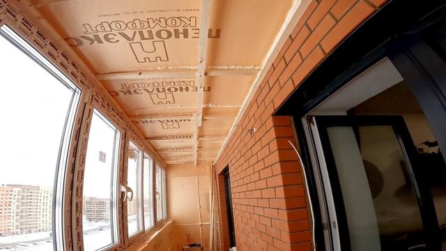Ремонт балкона в ЖК Новое Пушкино/Установка теплого остекления/Отделка балкона/Утепление лоджии смотреть онлайн