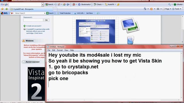 How to get Windows Vista Theme for XP смотреть онлайн
