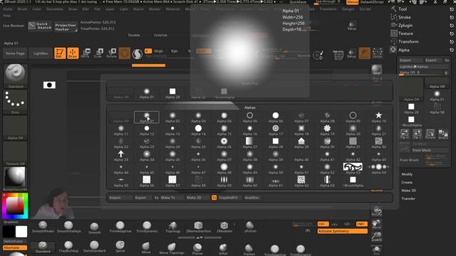 Làm thế nào tạo Phù điêu trong Zbrush nhanh nhất #01 | Học Zbrush смотреть онлайн