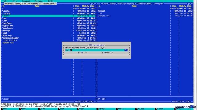 Midnight Commander Teil 4: Dateien zwischen Servern mit FTP übertragen смотреть онлайн