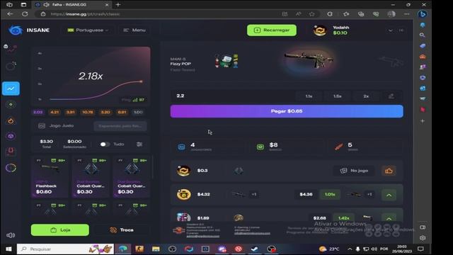 como profitar no INSANE.gg com apenas 2 dolares! смотреть онлайн