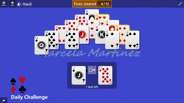 Microsoft Solitaire Collection | Pyramid Hard | February 7, 2024 | Daily Challenges смотреть онлайн