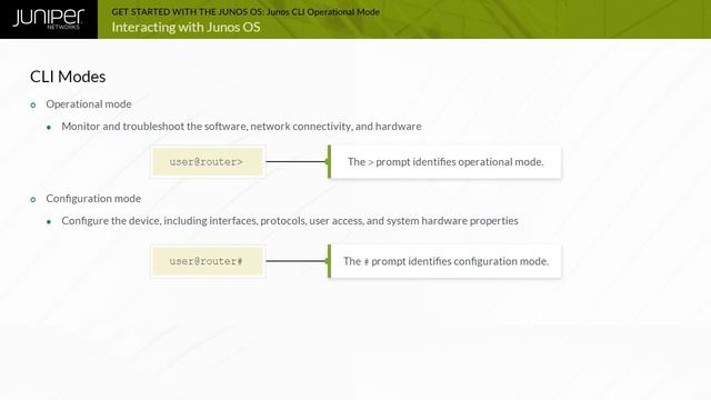 Get Started with the Junos OS: Module 2 - Junos CLI Operational Mode смотреть онлайн