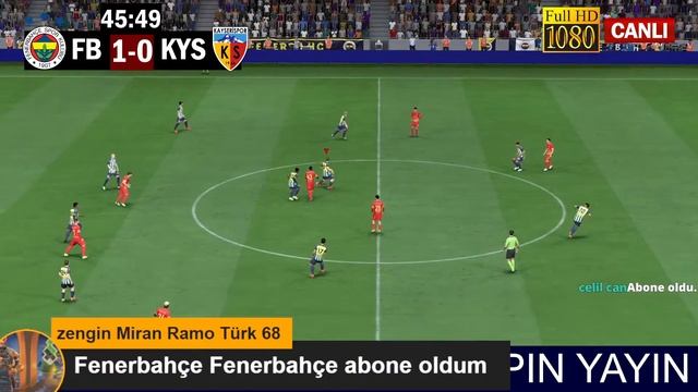 FENERBAHÇE KAYSERİSPOR MAÇI CANLI İZLE смотреть онлайн