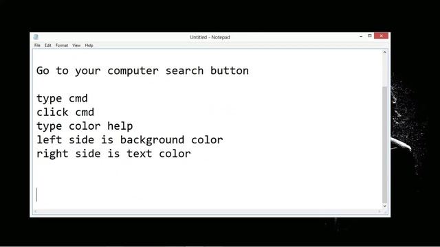 How to change command prompt text color and background color смотреть онлайн