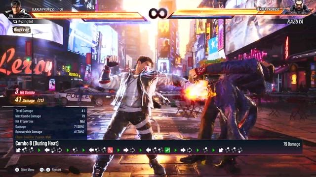 JIN KAZAMA Sample Combos | TEKKEN 8 CNT смотреть онлайн