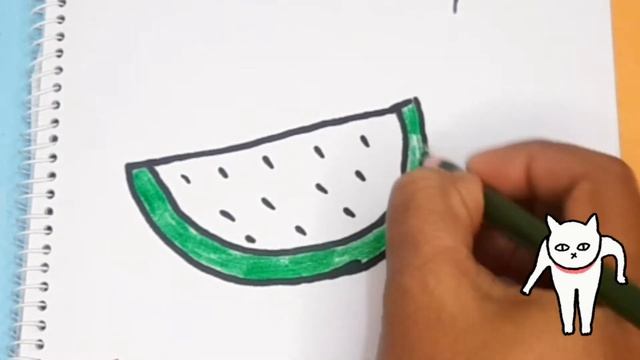 Bolalar uchun tarvuz rasm chizish 🍉 Drawing watermelon for children. Рисование арбуз для детей