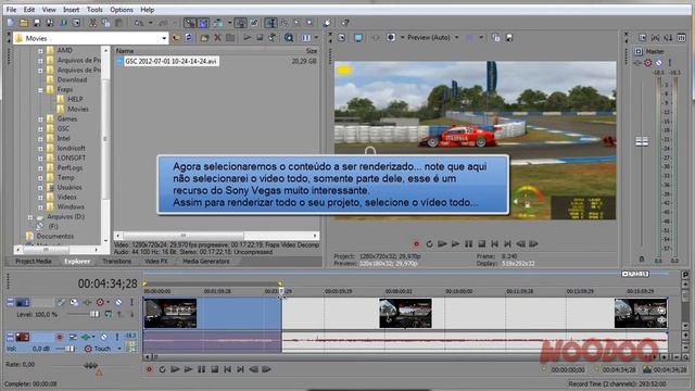 Sony Vegas Pro 11 - Exportando para You Tube HD 720p смотреть онлайн