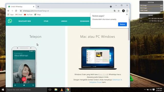 Cara Download dan install Aplikasi Whatsapp di Laptop смотреть онлайн