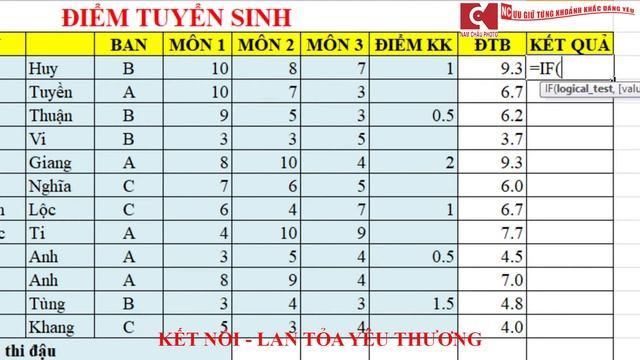 BÀI TỔNG HỢP EXCEL - 1 (E23) - THẦY: HỒ NAM CHÂU смотреть онлайн