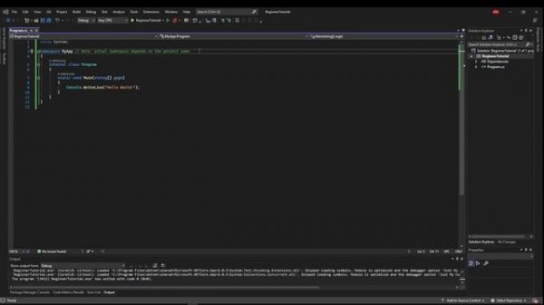 C# Tutorial for Beginners #1 - Visual Studio 2022