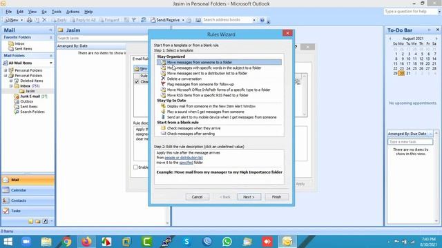 How to Create Mail Rules & Folder in Microsoft Outlook 2007 смотреть онлайн