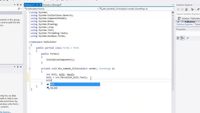 BELAJAR C# 05: Membuat Program KALKULATOR Sederhana pada Windows Form смотреть онлайн
