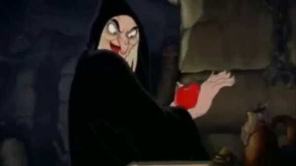 Snow White Evil Queen Preapares Poison Apple Reversed