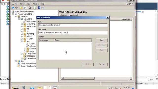 Filtering GPOs Application Using WMI Filters смотреть онлайн