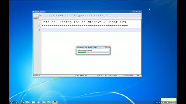 Running IE6 on Windows 7 using XPM смотреть онлайн