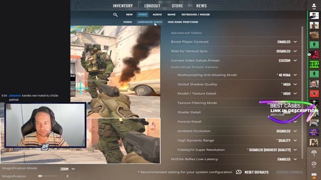 twitch reacts to Allu video settings! (CS2) смотреть онлайн