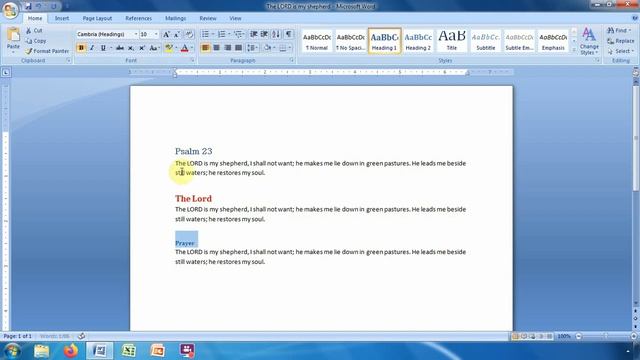 Working with Styles in Microsoft Office Word 2007 смотреть онлайн