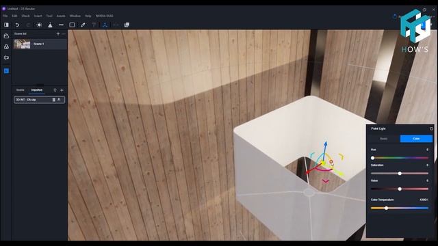 Interior rendering tutorial | D5 render 1.7.1 free version with Sketchup 3D modeling смотреть онлайн