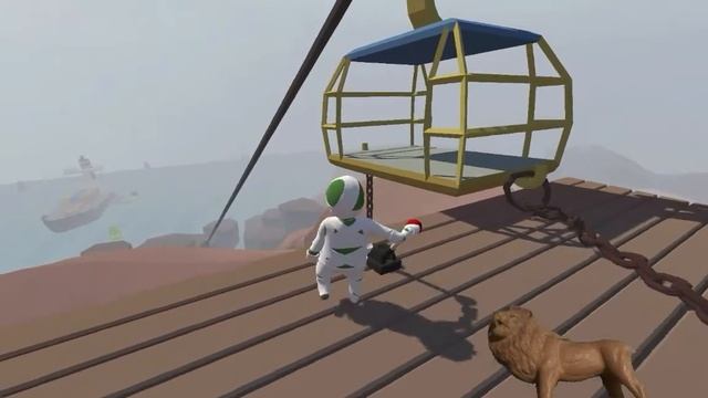 Пластилиновые человечки - Вода прохождение на 2-их / Human Fall Flat Water смотреть онлайн