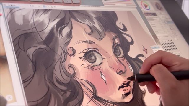 How I paint in Clip Studio Paint | first impressions + process 🎀 смотреть онлайн