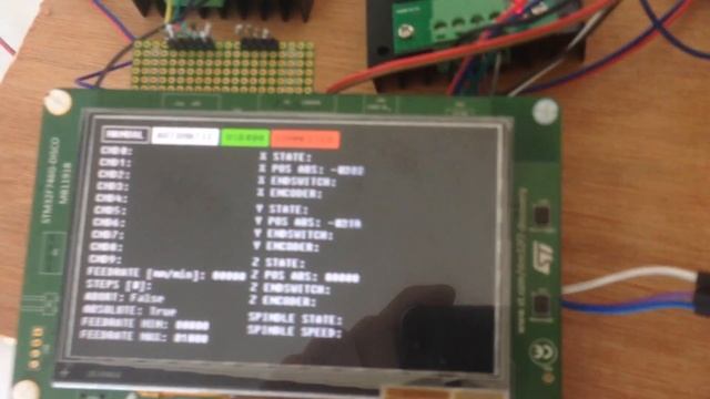 STM32F7 stepper drivers with encoder example смотреть онлайн