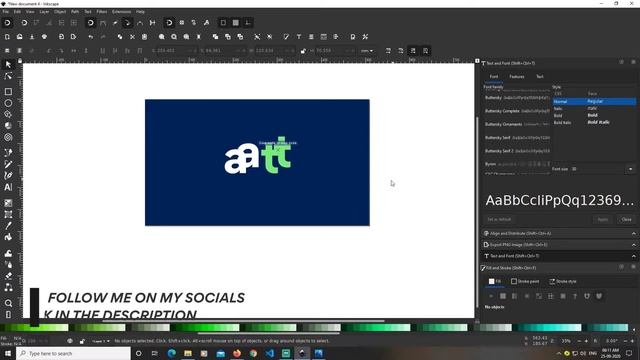 Inkscape Tutorial: Simple Text Effect смотреть онлайн