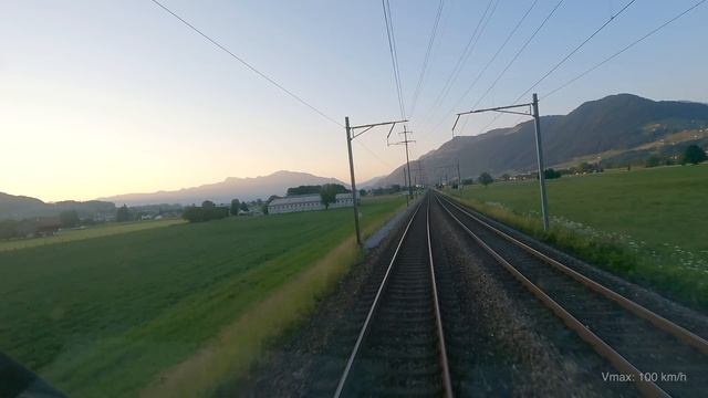 HD Деникен - Цюрих - Кур поездка на поезде, Швейцария [06.2023] смотреть онлайн