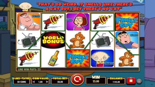 IGT Family Guy Video Slot - Feature Bonus Big Win смотреть онлайн