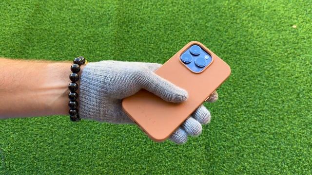 Mujjo Tan Leather Case - iPhone 14 Pro Deep Purple смотреть онлайн
