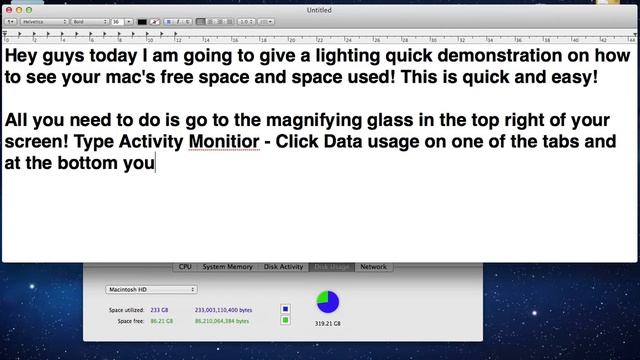 How to Find your mac's free disk space! - Quick Mac Tutorial! смотреть онлайн