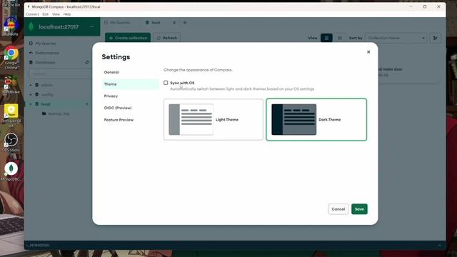 How to enable Dark mode in Mongodb compass in windows and Ubuntu Linux смотреть онлайн