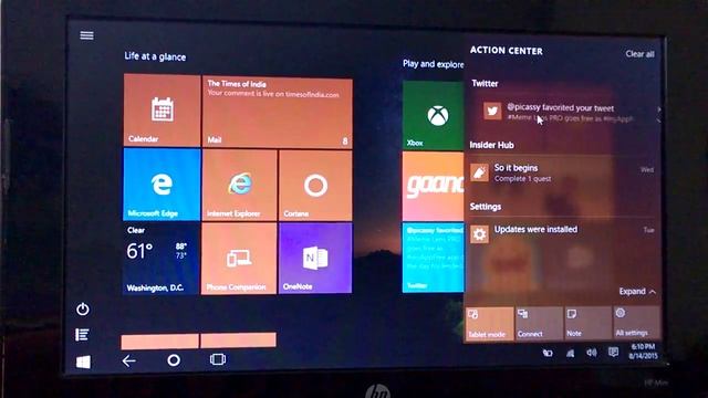 Windows 10 How Tos: Action Center & Switching to Tablet Mode смотреть онлайн