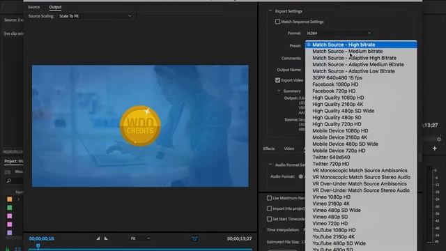 How To Export HD Video to YouTube Using Adobe Premiere CC 2018 смотреть онлайн
