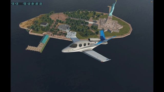 NYC sightseeing tour Part 2 - MacBook Pro M1 Max - X-Plane with high frame rate settings смотреть онлайн