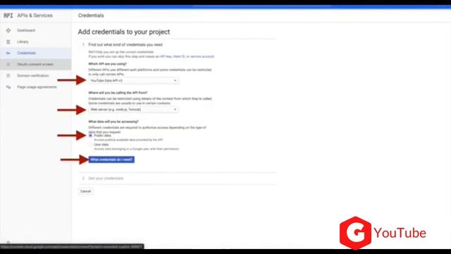 How to create a YouTube API key in Just 1-Min | Youtube API (2020 ) смотреть онлайн