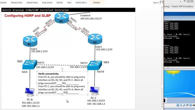 Lab - 2.4.3.4 Configuring HSRP and GLBP - CCNA 3 - Chapter 2 смотреть онлайн