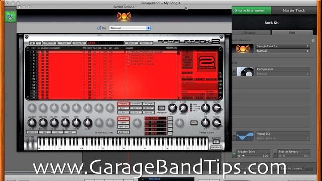How To Upgrade Your GarageBand Drum Kits Using SampleTank FREE смотреть онлайн