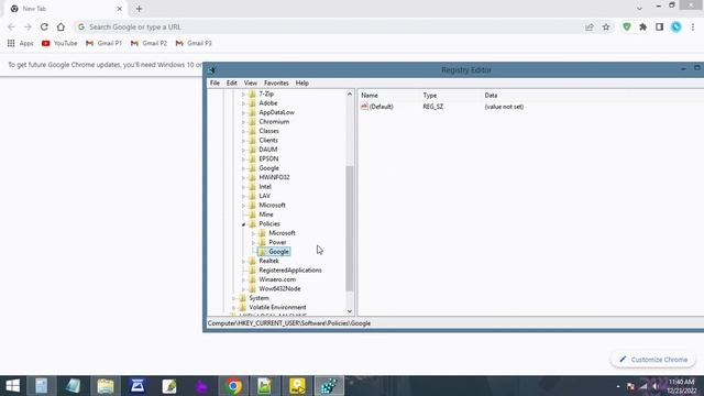 How to remove "To get future Google Chrome updates, you'll need Windows 10 or later" in chrome смотреть онлайн