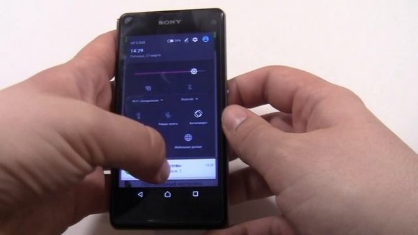 Sony XPERIA Z1 Compact (black) incoming call