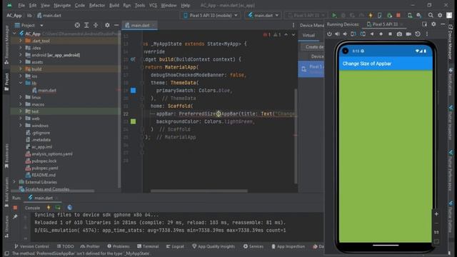 How change appbar size in flutter? #flutter #appbar #coding #codingcity #dart смотреть онлайн