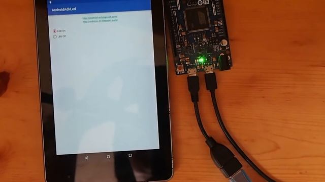 Android control Arduino Due LED, using ADK (Accessory Development Kit) смотреть онлайн