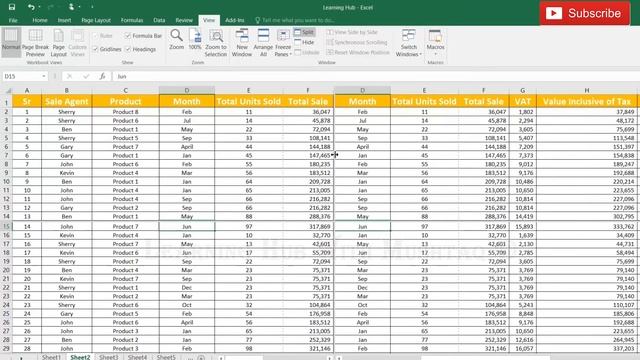 Split Worksheet Into Windows in Excel - Urdu Hindi смотреть онлайн