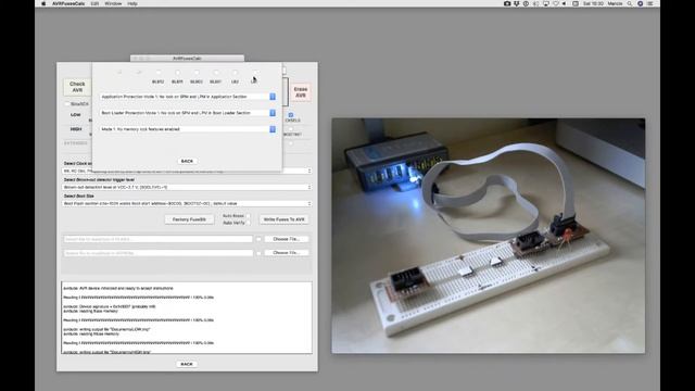 Settings fusebit ATmega on macOS смотреть онлайн